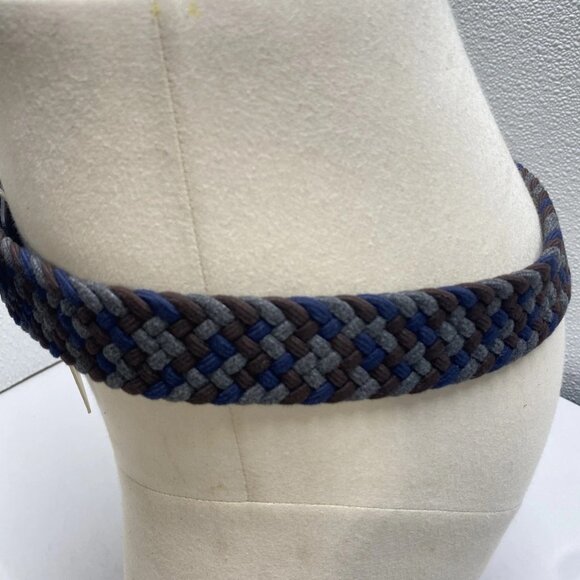 NEW BRAX Men's Haka Woven Multicolor Belt Size S (32-33) Blue/Grey/Brown - Picture 11 of 15